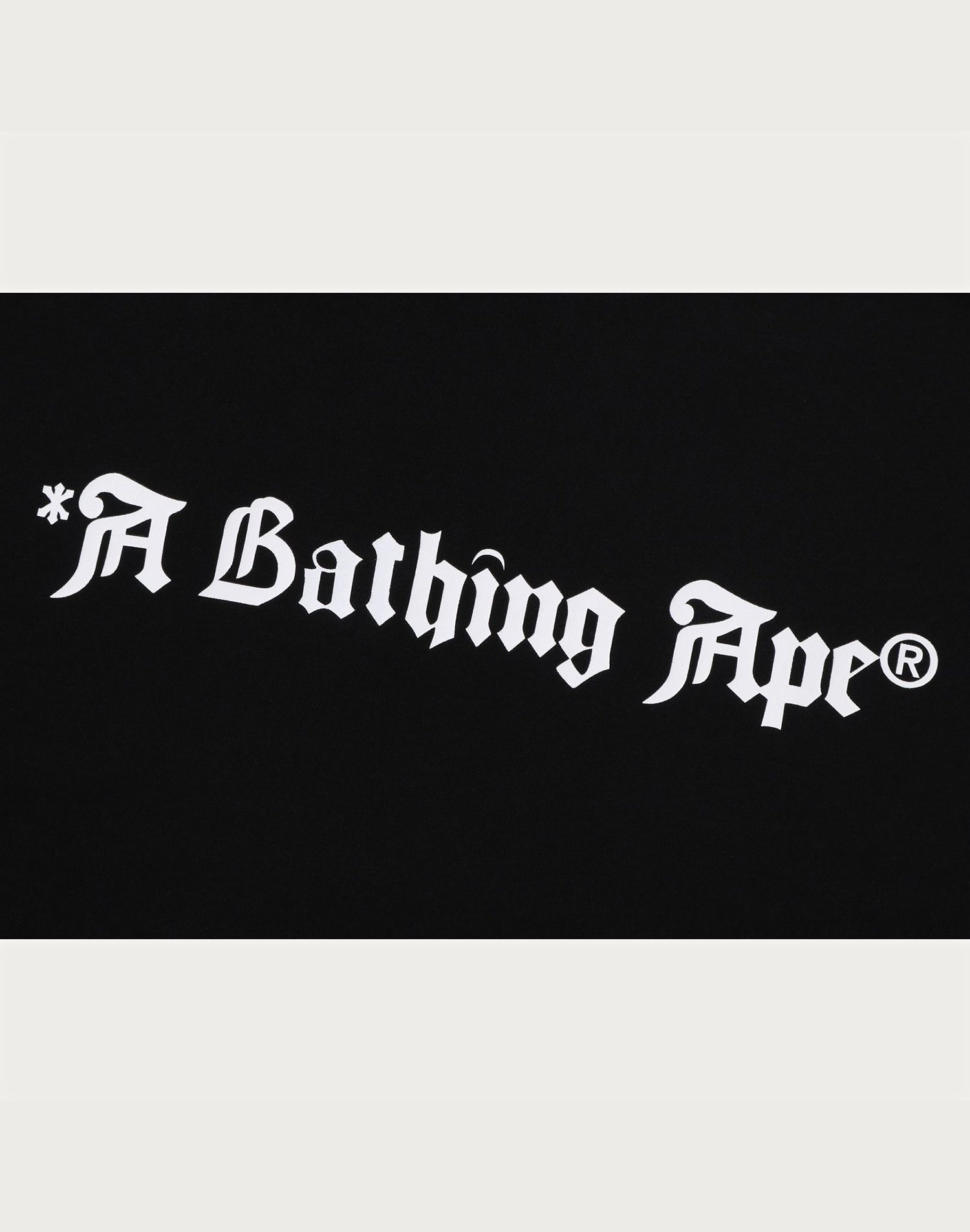 A BATHING APE LOGO RELAXED FIT TEE MENS