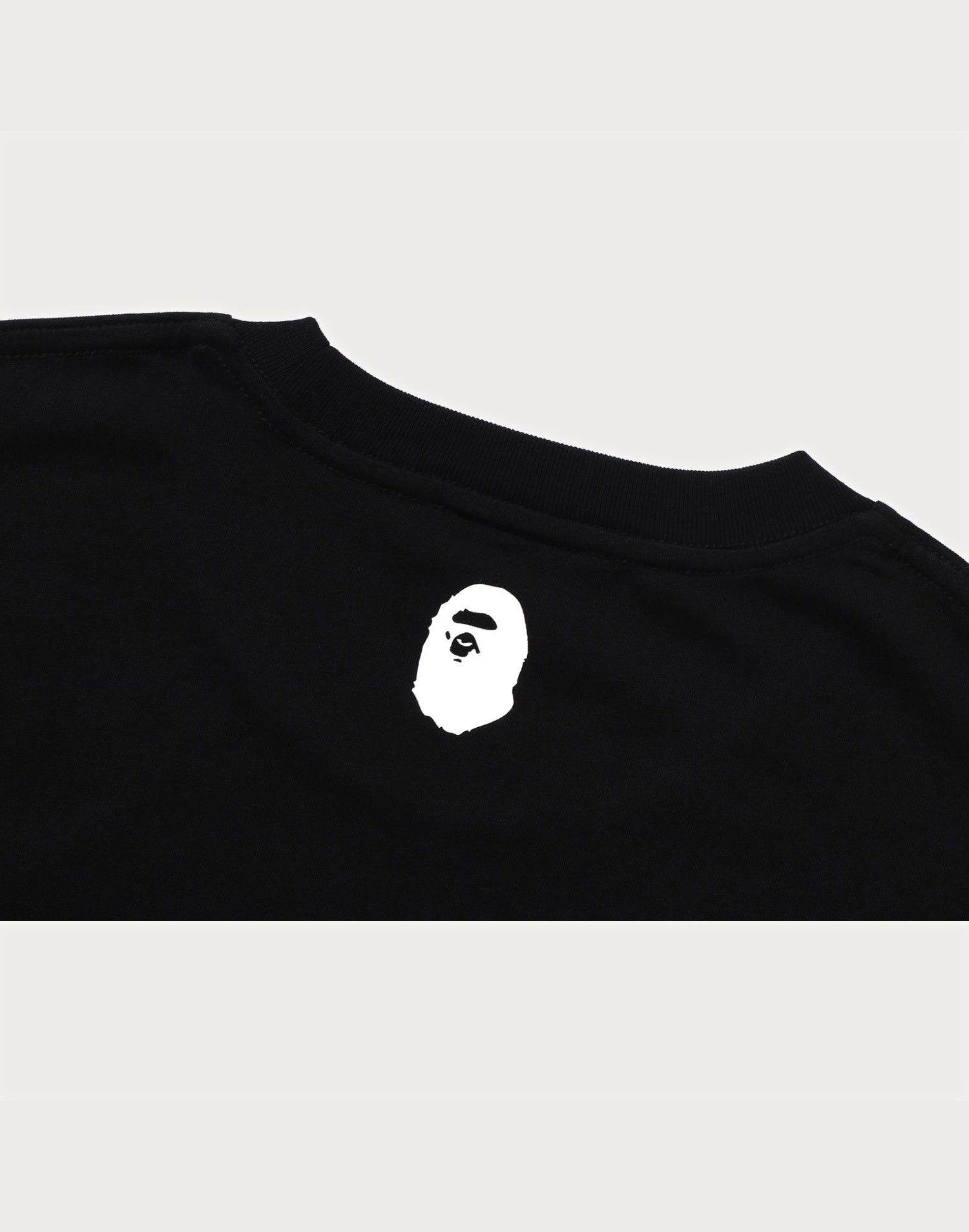 A BATHING APE LOGO RELAXED FIT TEE MENS
