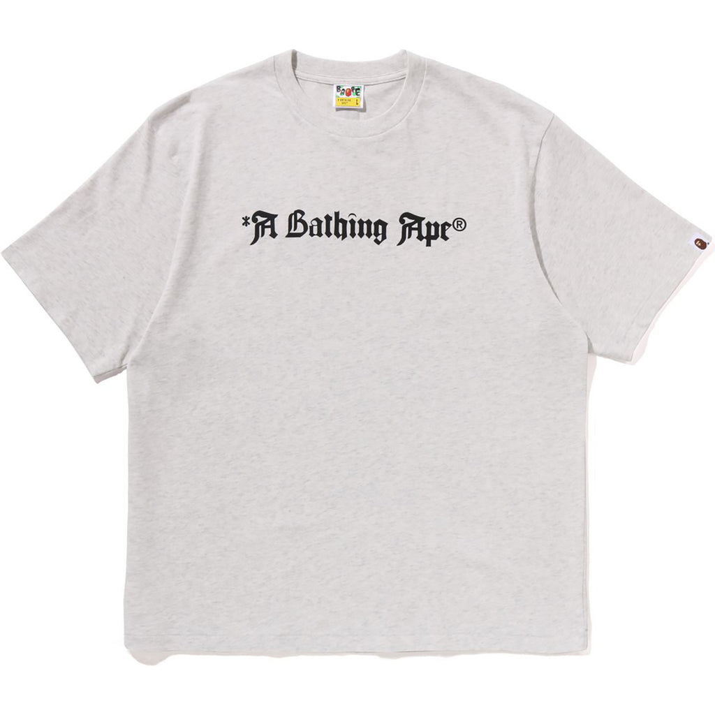 A BATHING APE LOGO RELAXED FIT TEE MENS