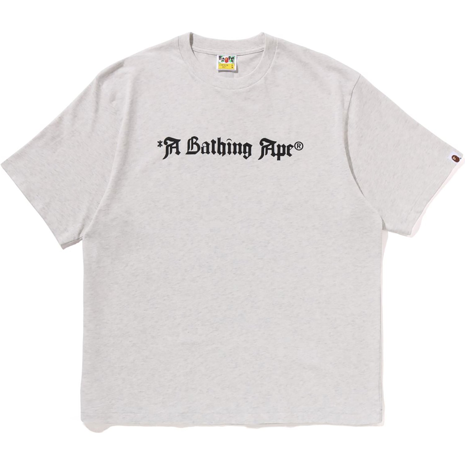 A BATHING APE LOGO RELAXED FIT TEE MENS