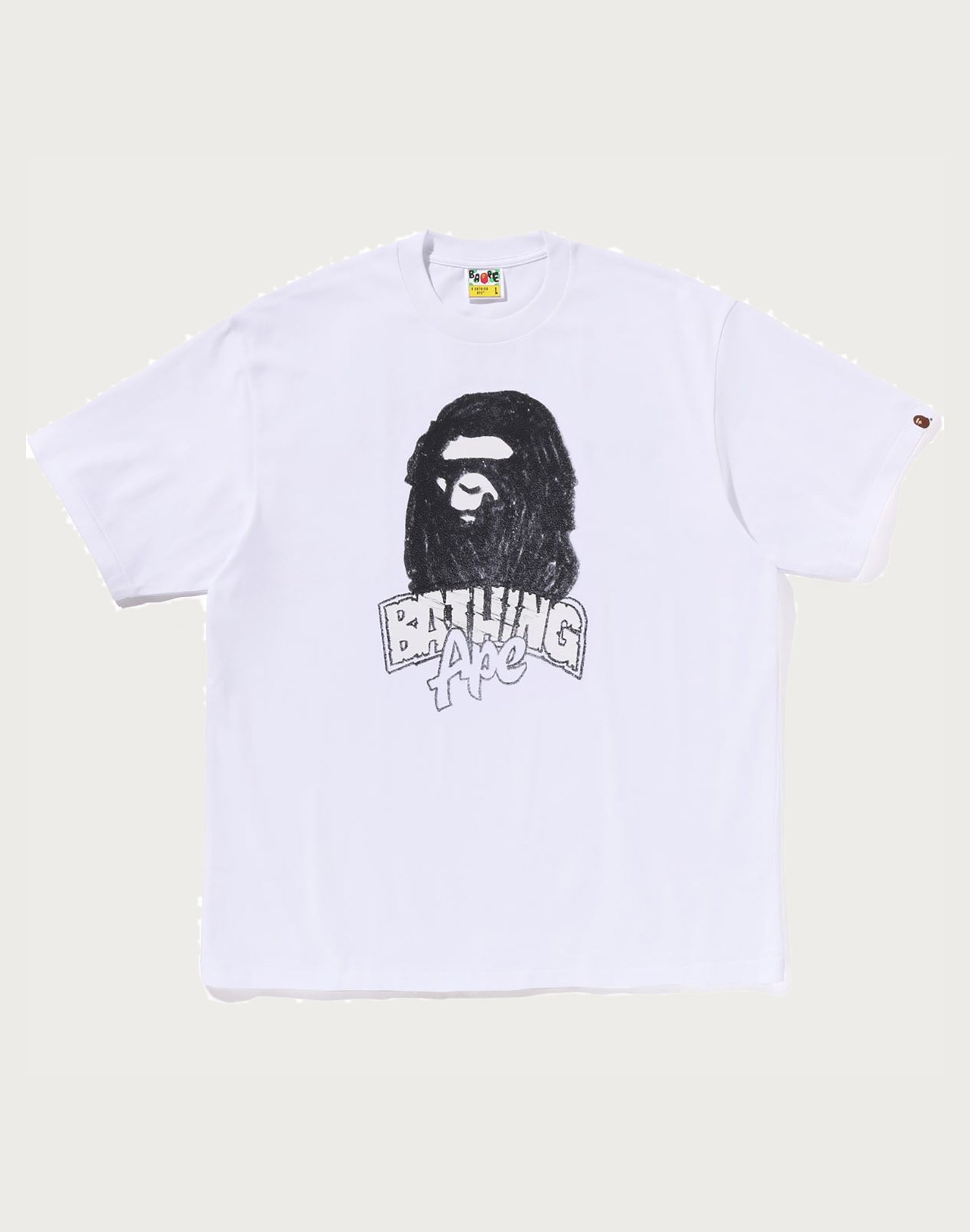 HAND DRAWN APE HEAD RELAXED FIT TEE MENS
