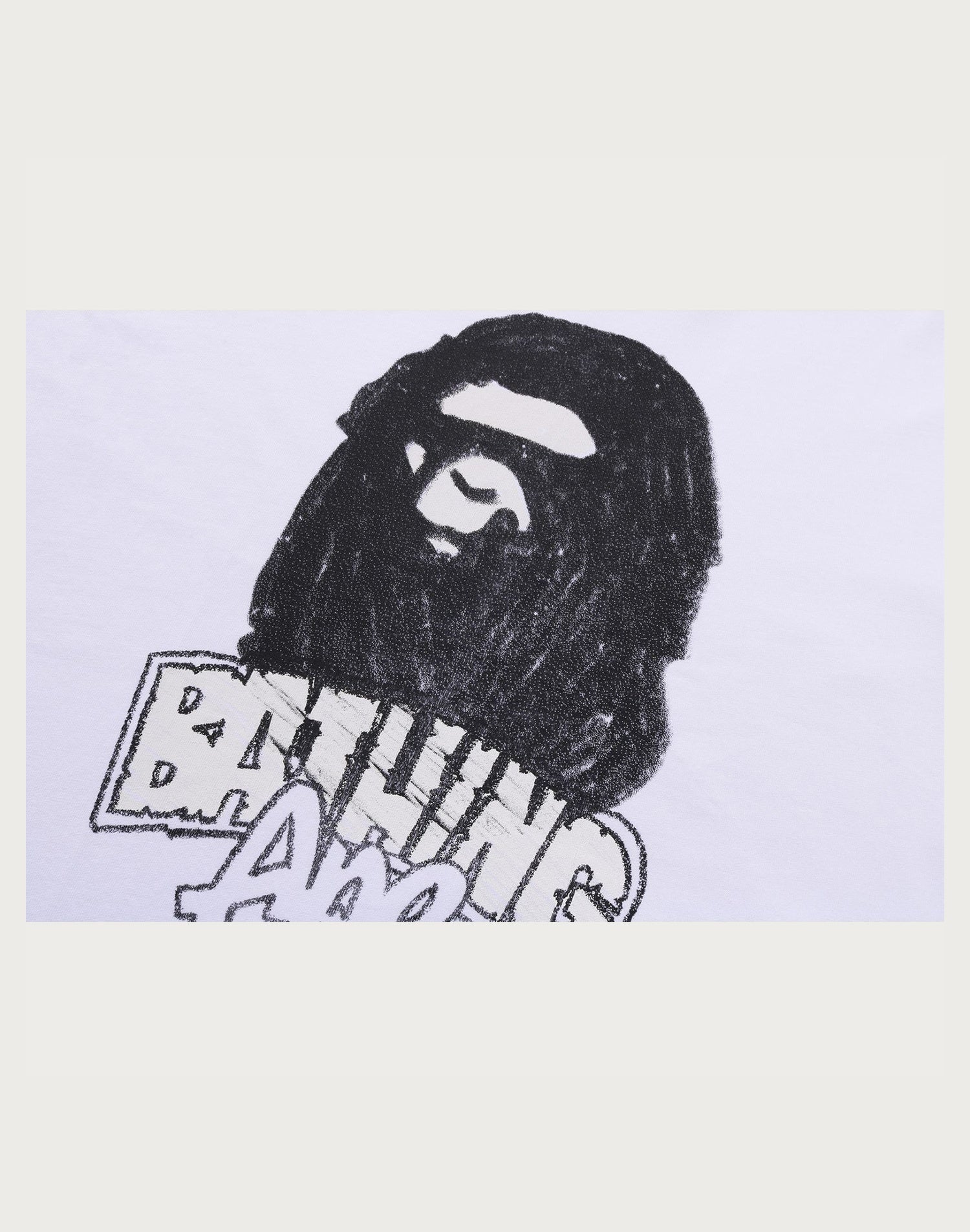 HAND DRAWN APE HEAD RELAXED FIT TEE MENS