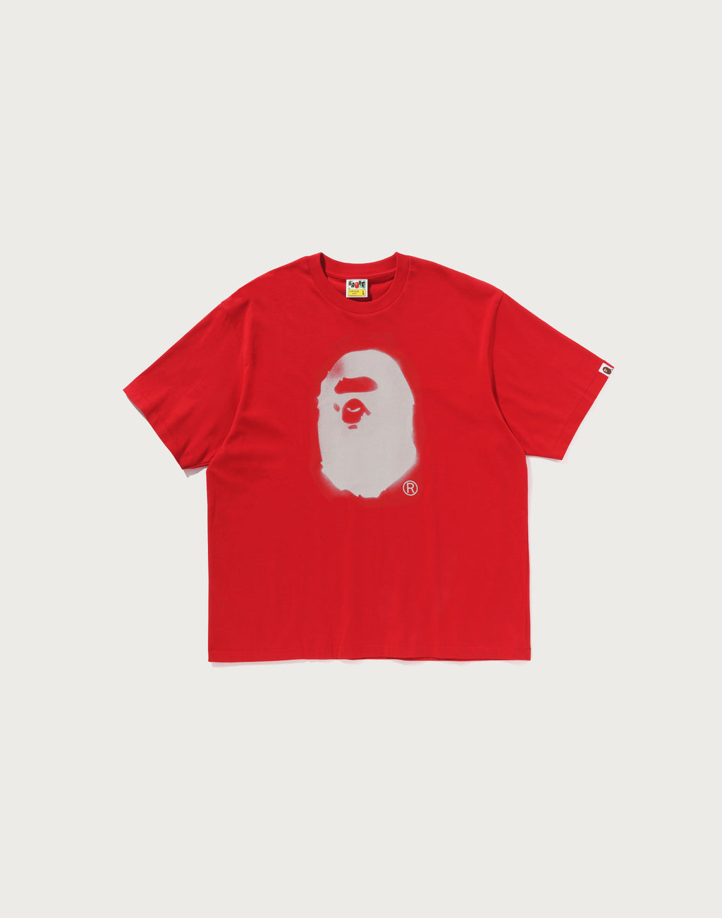 SPRAY PRINT APE HEAD RELAXED FIT TEE #2 MENS