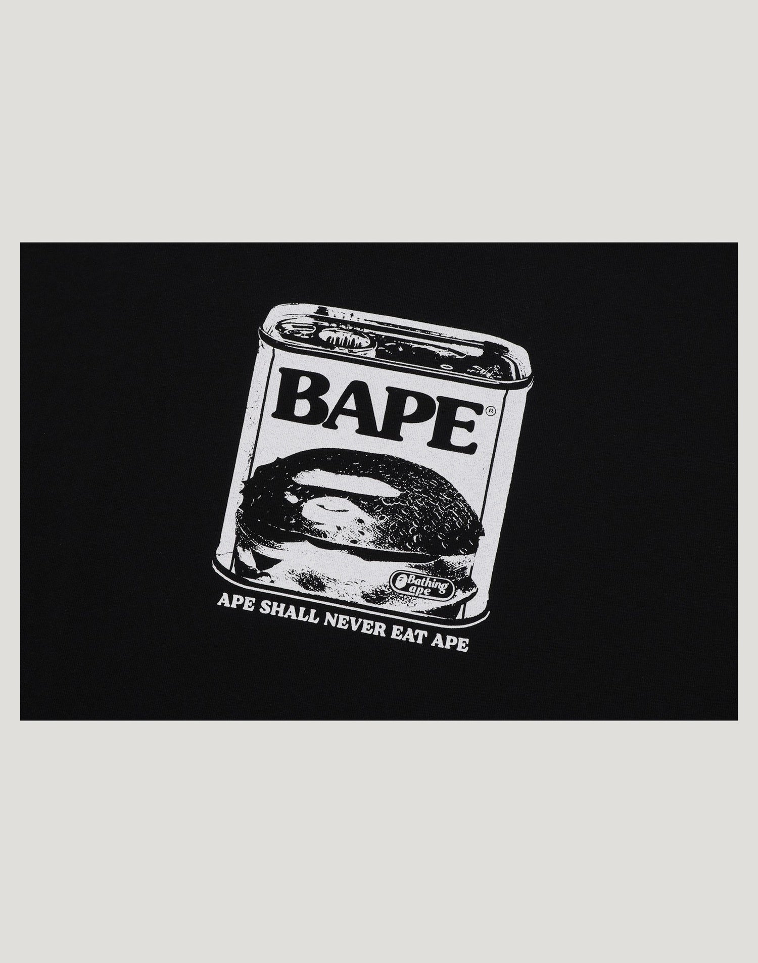 CAN FOOD BAPE LOGO RELAXED FIT TEE MENS