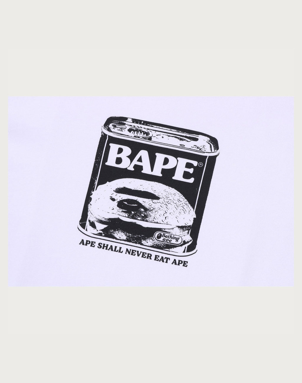 CAN FOOD BAPE LOGO RELAXED FIT TEE MENS