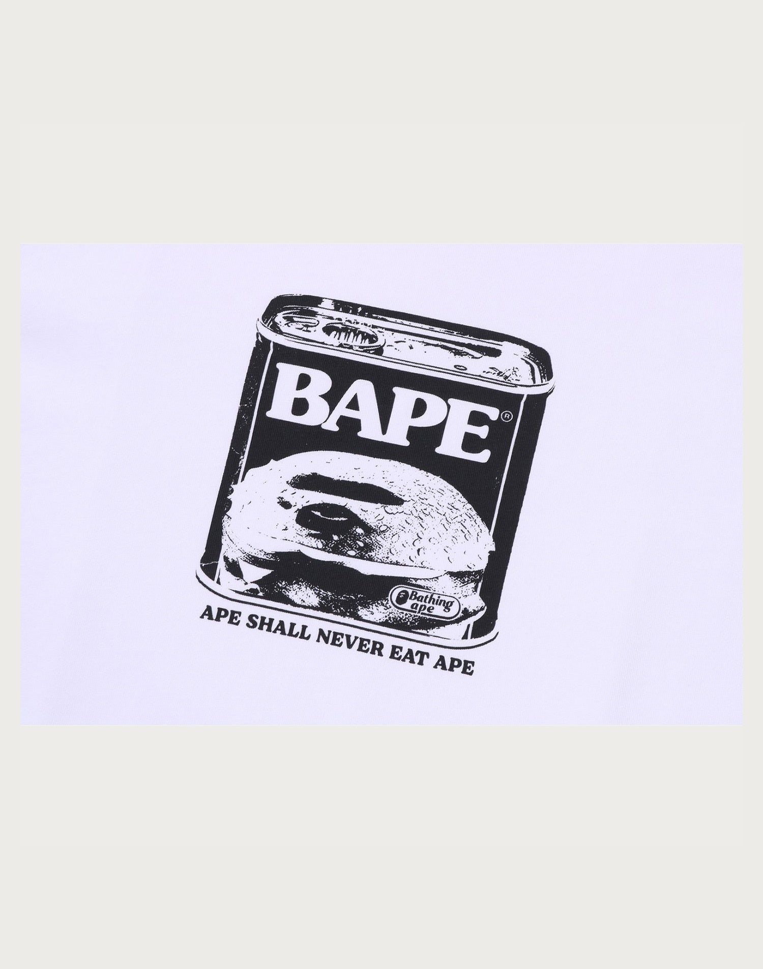 CAN FOOD BAPE LOGO RELAXED FIT TEE MENS