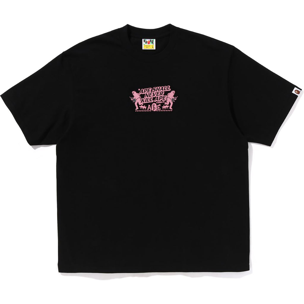 BAPE SLOGAN RELAXED FIT TEE MENS