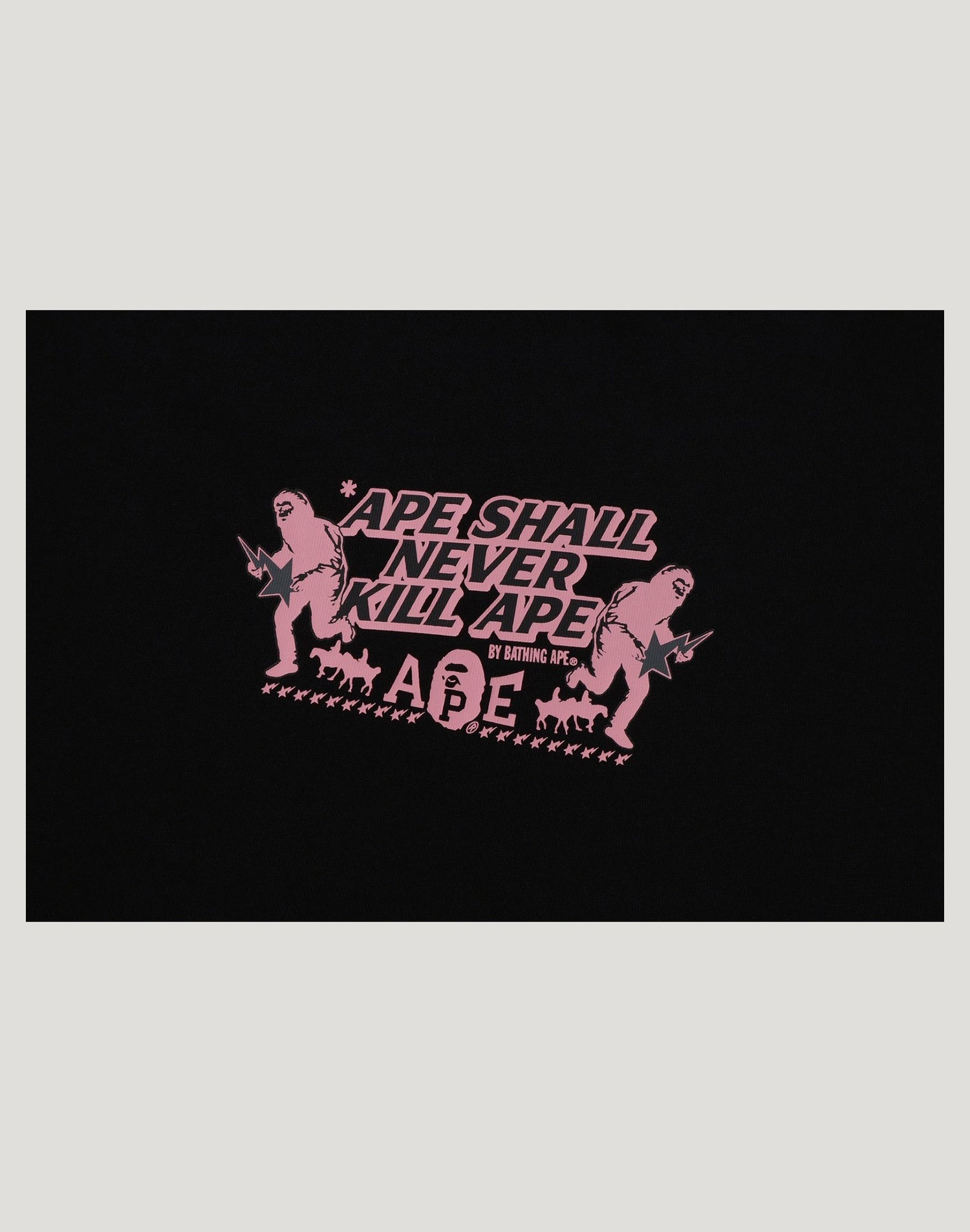 BAPE SLOGAN RELAXED FIT TEE MENS