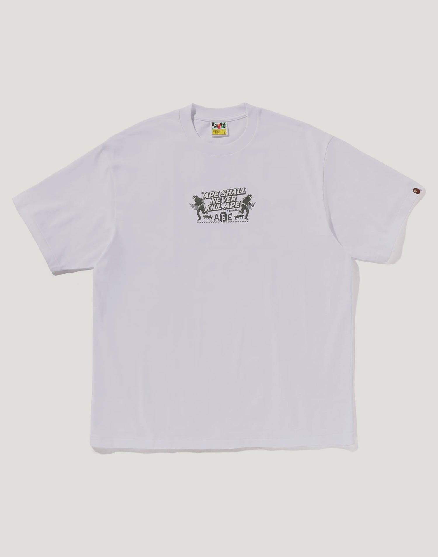 BAPE SLOGAN RELAXED FIT TEE MENS