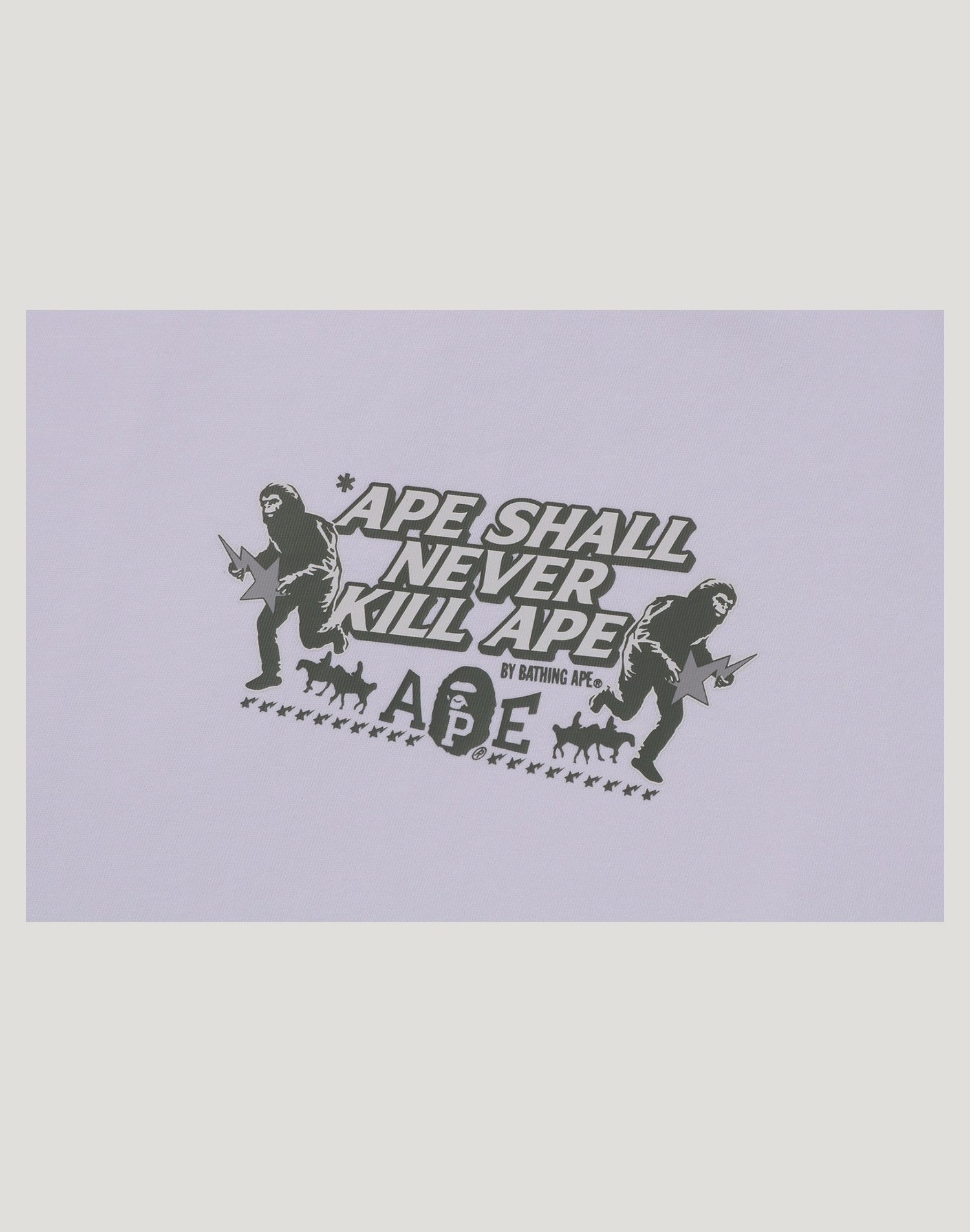 BAPE SLOGAN RELAXED FIT TEE MENS