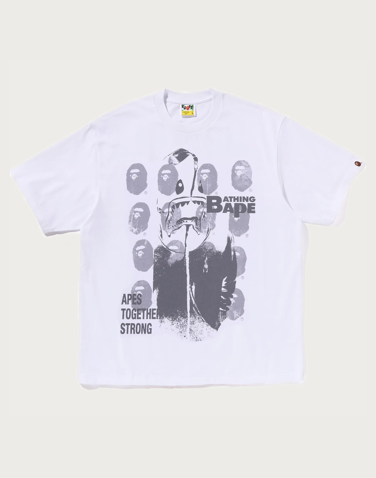 SPRAY PRINT MULTI LOGO RELAXED FIT TEE MENS