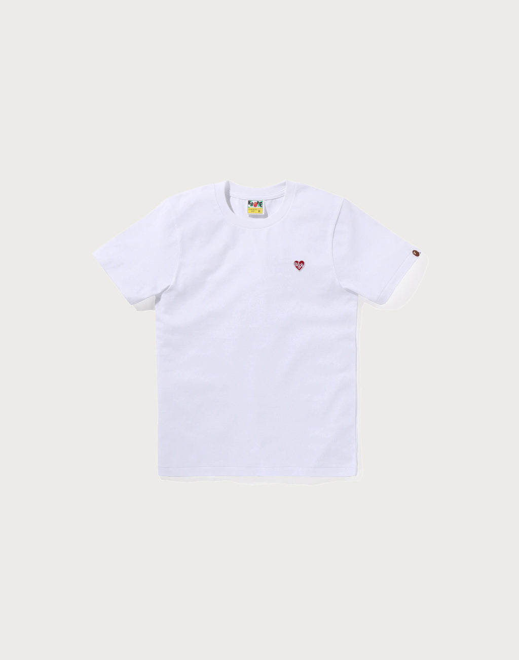 BAPE HEART ONE POINT TEE LADIES