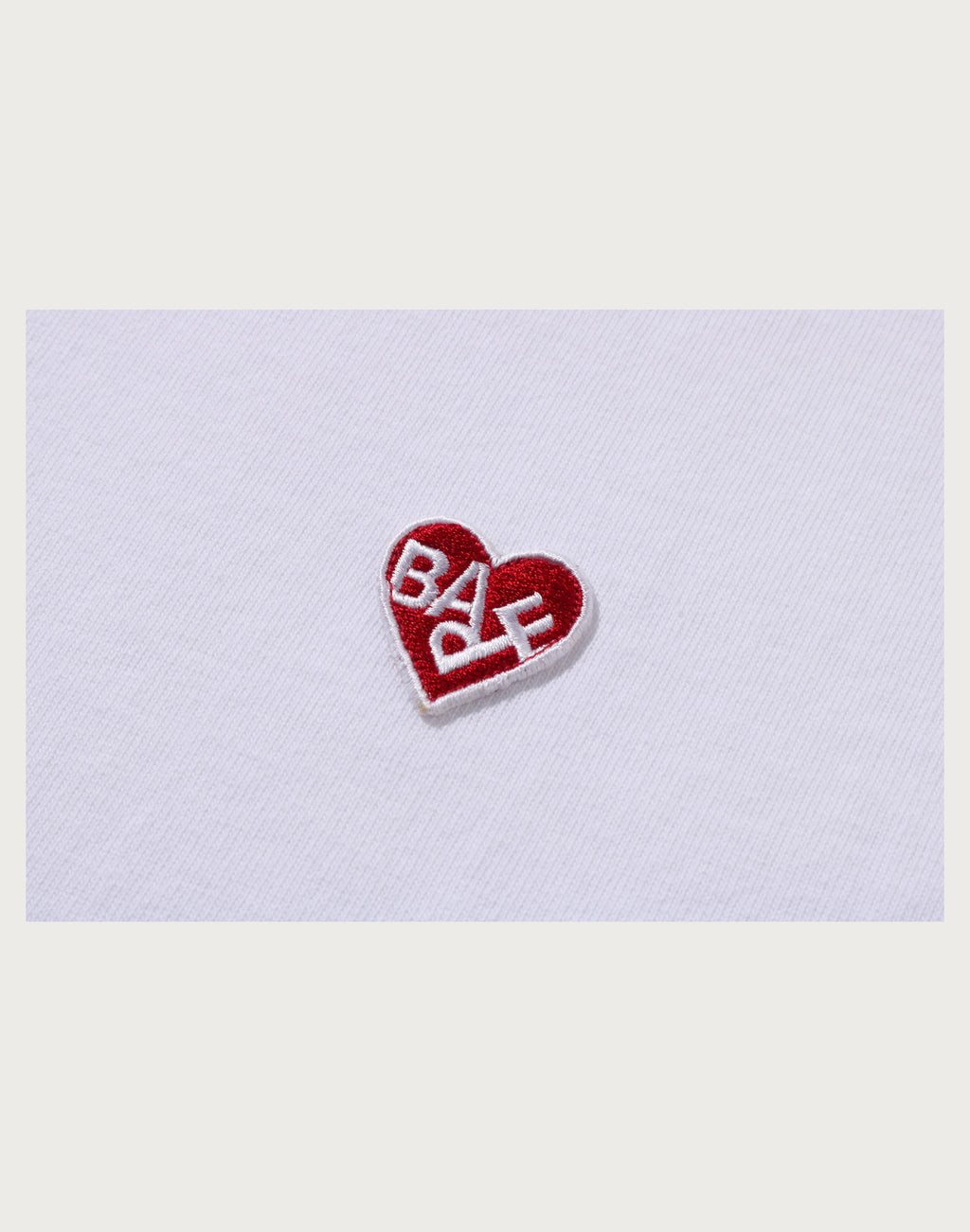 BAPE HEART ONE POINT TEE LADIES