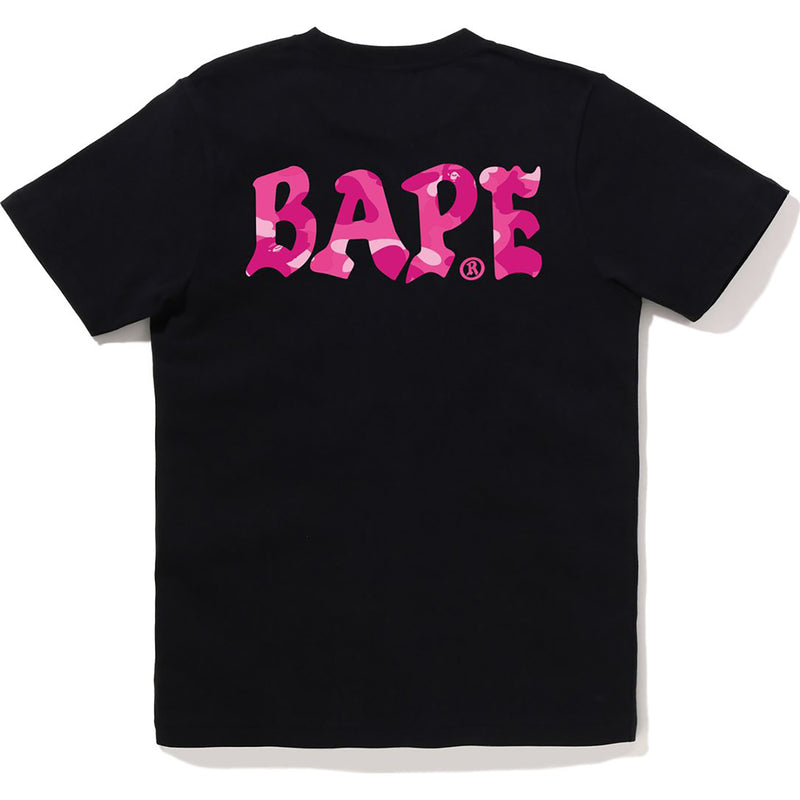 COLOR CAMO BAPE LOGO TEE LADIES