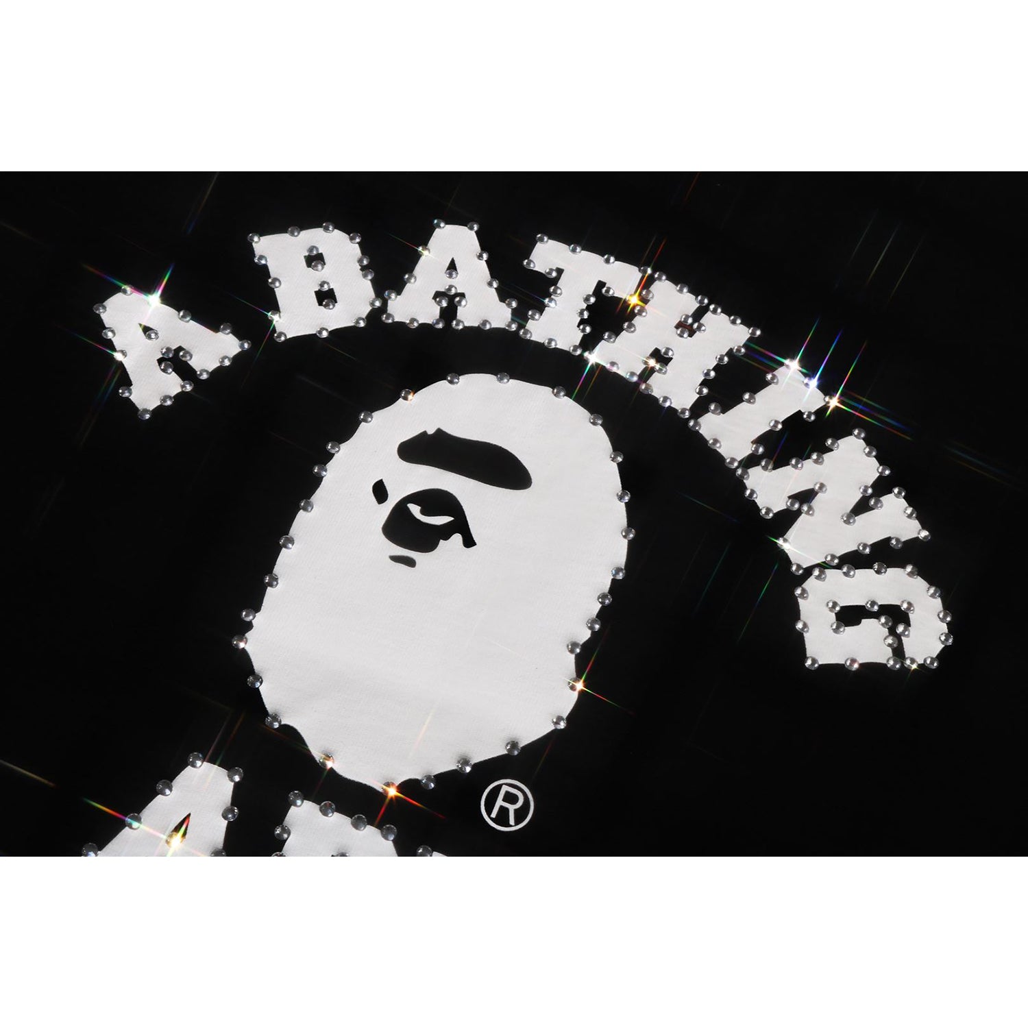CRYSTAL STONE COLLEGE TEE LADIES – us.bape.com