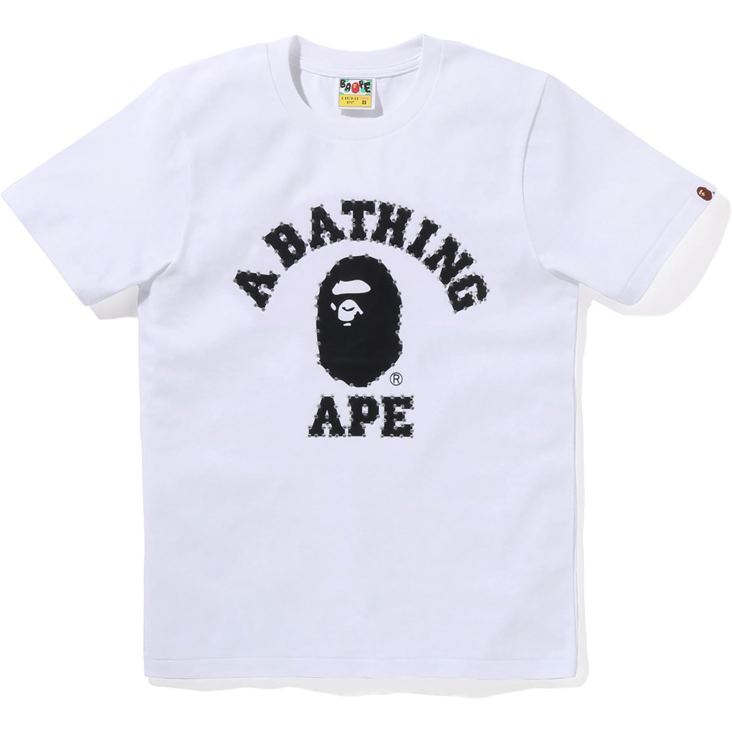 CRYSTAL STONE COLLEGE TEE LADIES – us.bape.com
