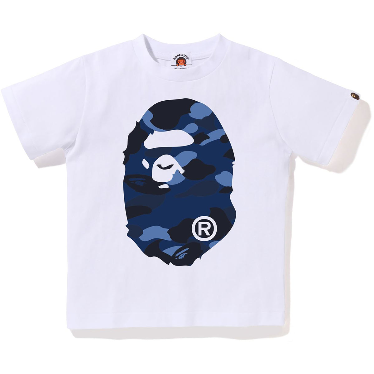 COLOR CAMO BIG APE HEAD TEE KIDS