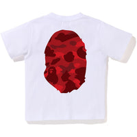 COLOR CAMO BIG APE HEAD TEE KIDS