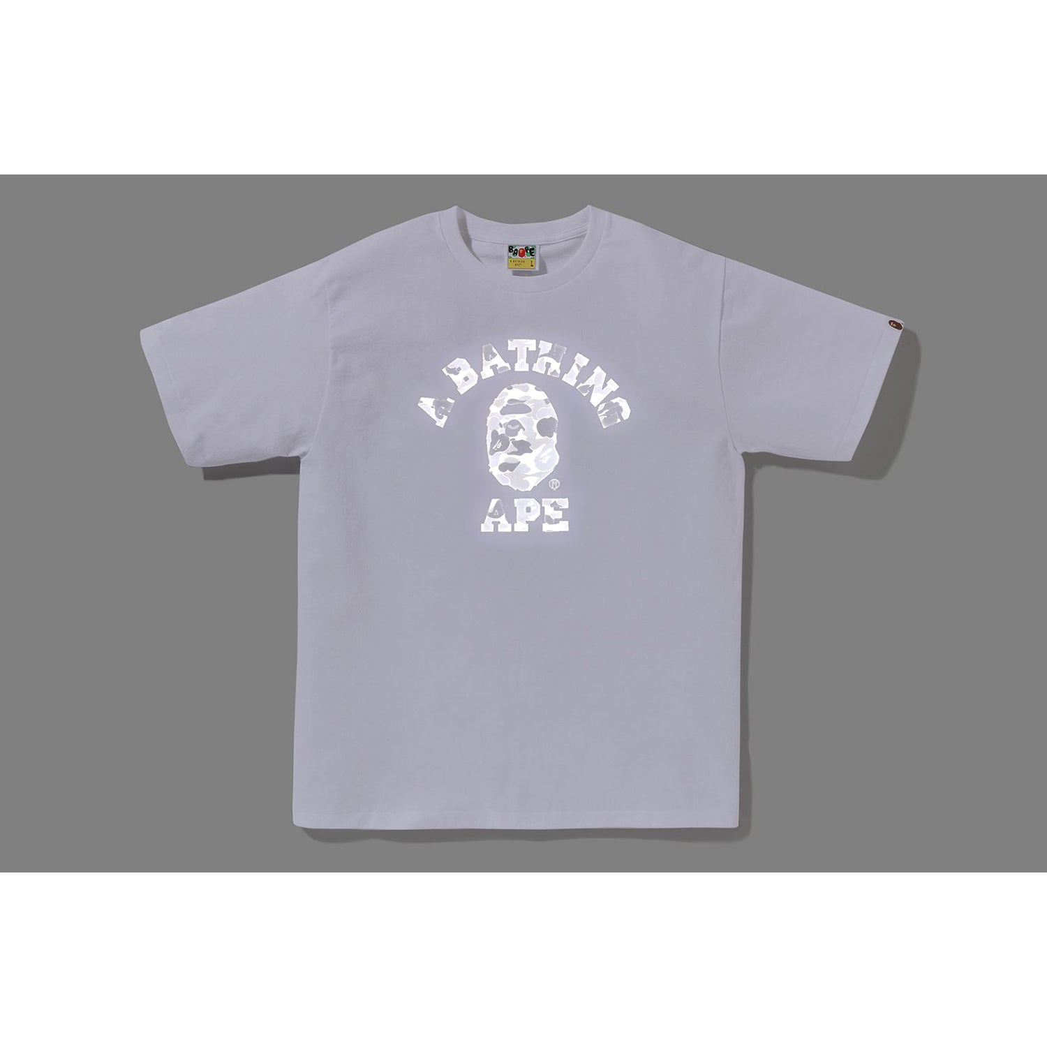 ABC CAMO REFLECTIVE ON COLLEGE TEE MENS – us.bape.com