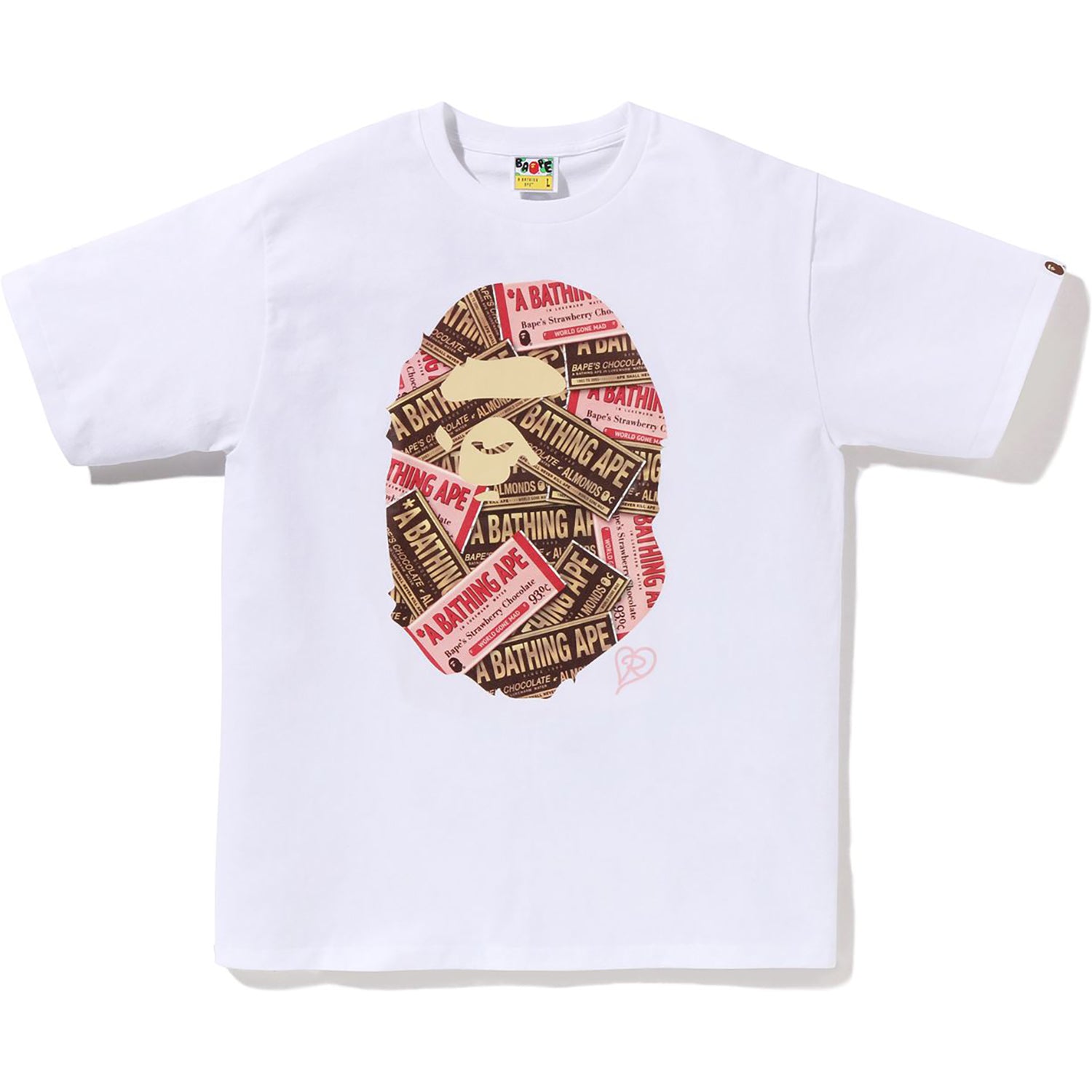 トップス A BATHING APE A BATHING APE® Crack Print Pattern Logo Relaxed Fit Tee | Bape