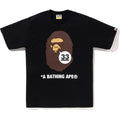 A BATHING APE 33RD ANNIV. APE HEAD TEE MENS