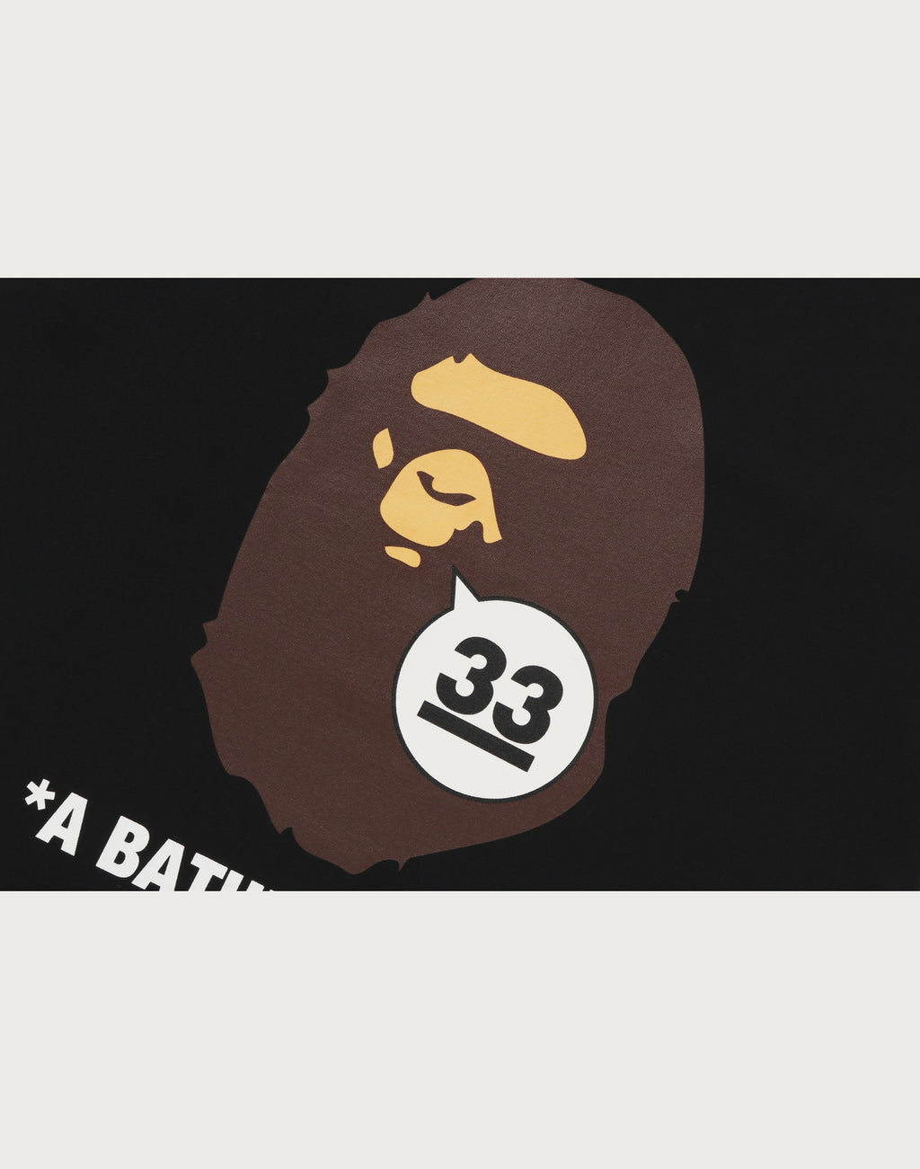 A BATHING APE 33RD ANNIV. APE HEAD TEE MENS