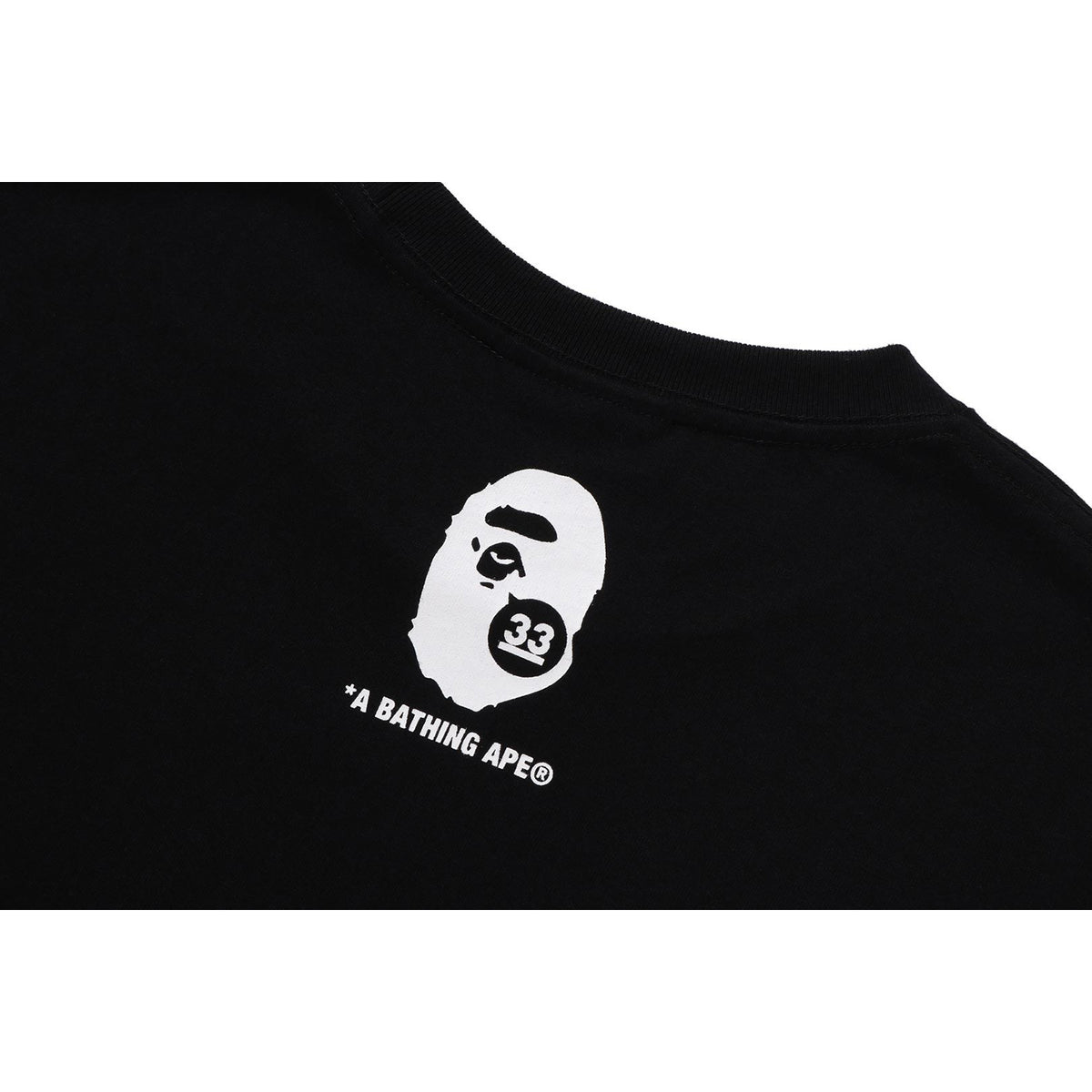 A BATHING APE 33RD ANNIV. APE HEAD TEE MENS
