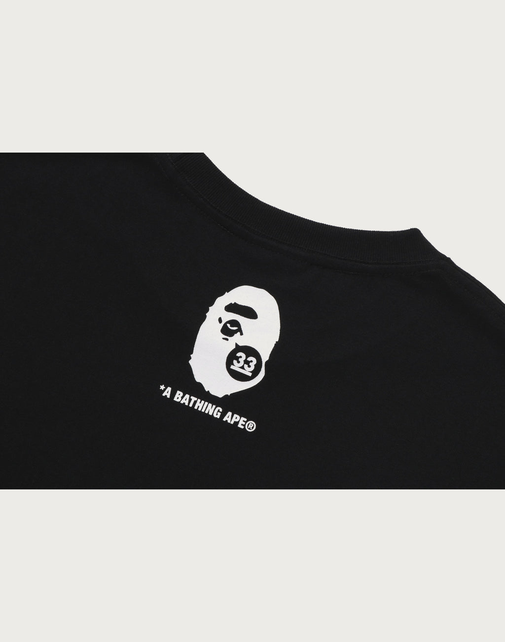 A BATHING APE 33RD ANNIV. APE HEAD TEE MENS
