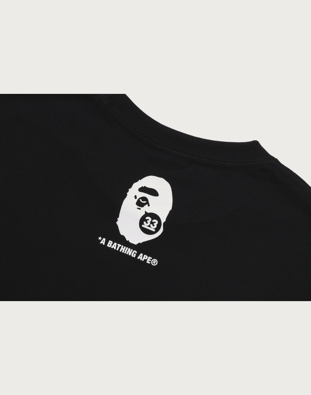 A BATHING APE 33RD ANNIV. APE HEAD TEE MENS