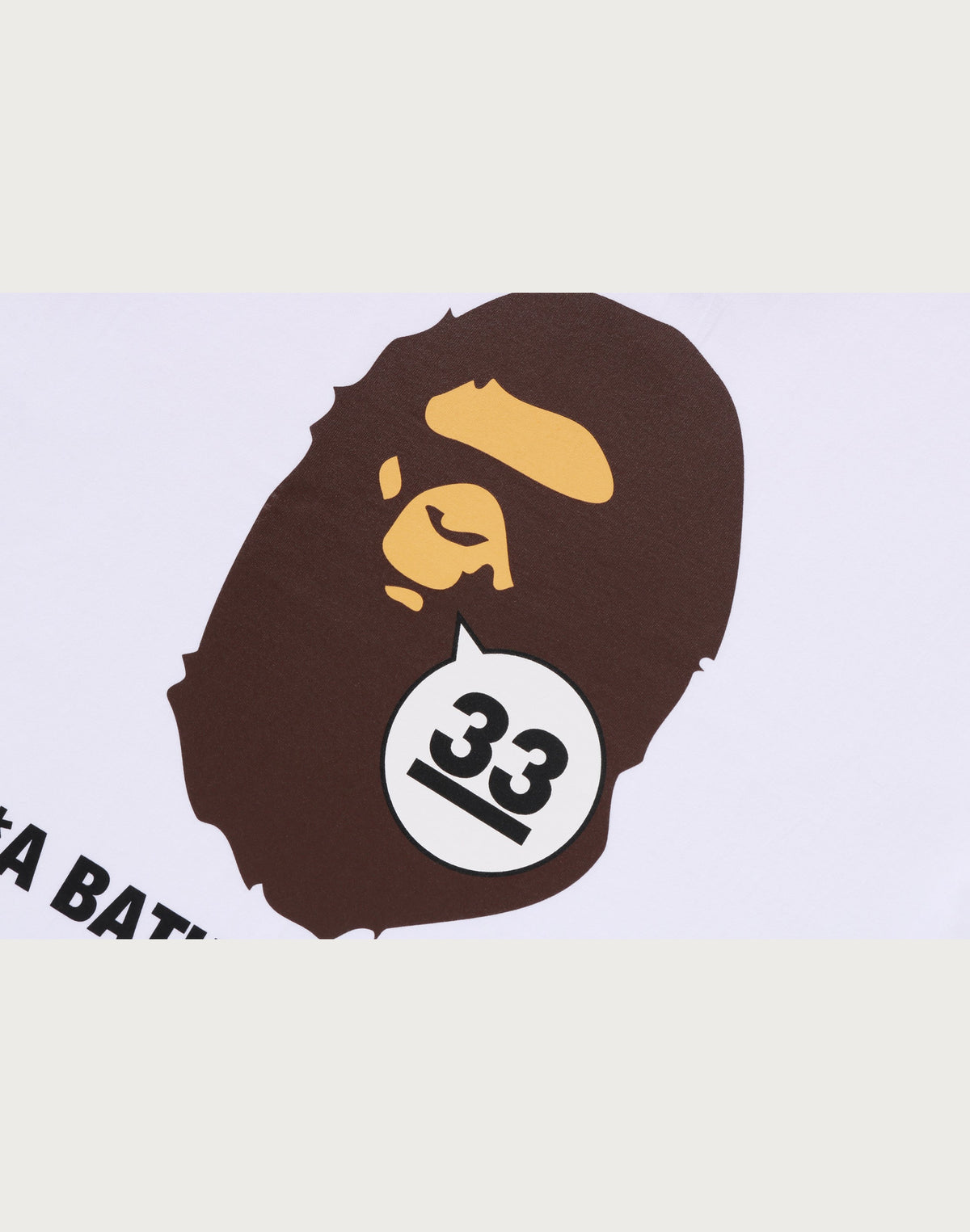 A BATHING APE 33RD ANNIV. APE HEAD TEE MENS
