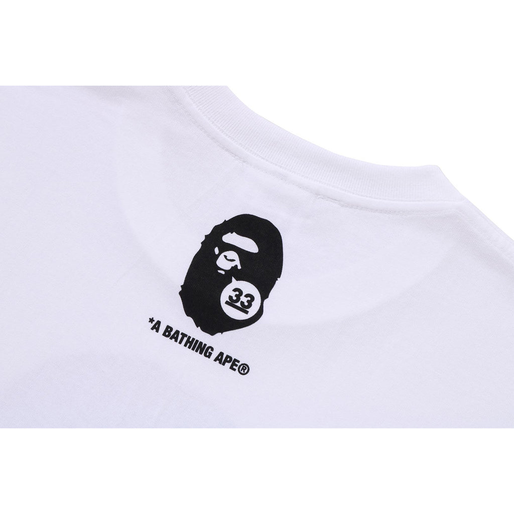A BATHING APE 33RD ANNIV. APE HEAD TEE MENS