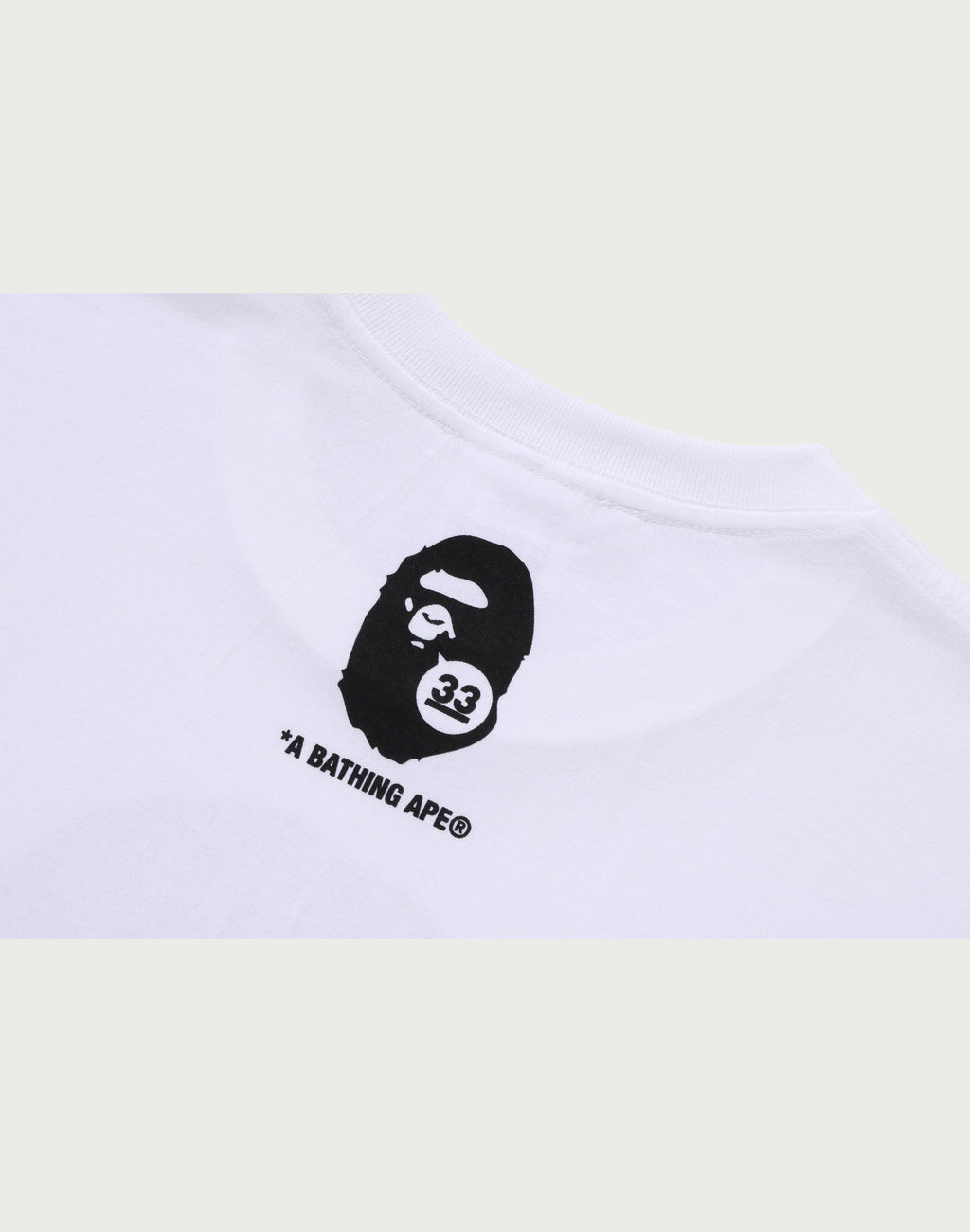 A BATHING APE 33RD ANNIV. APE HEAD TEE MENS