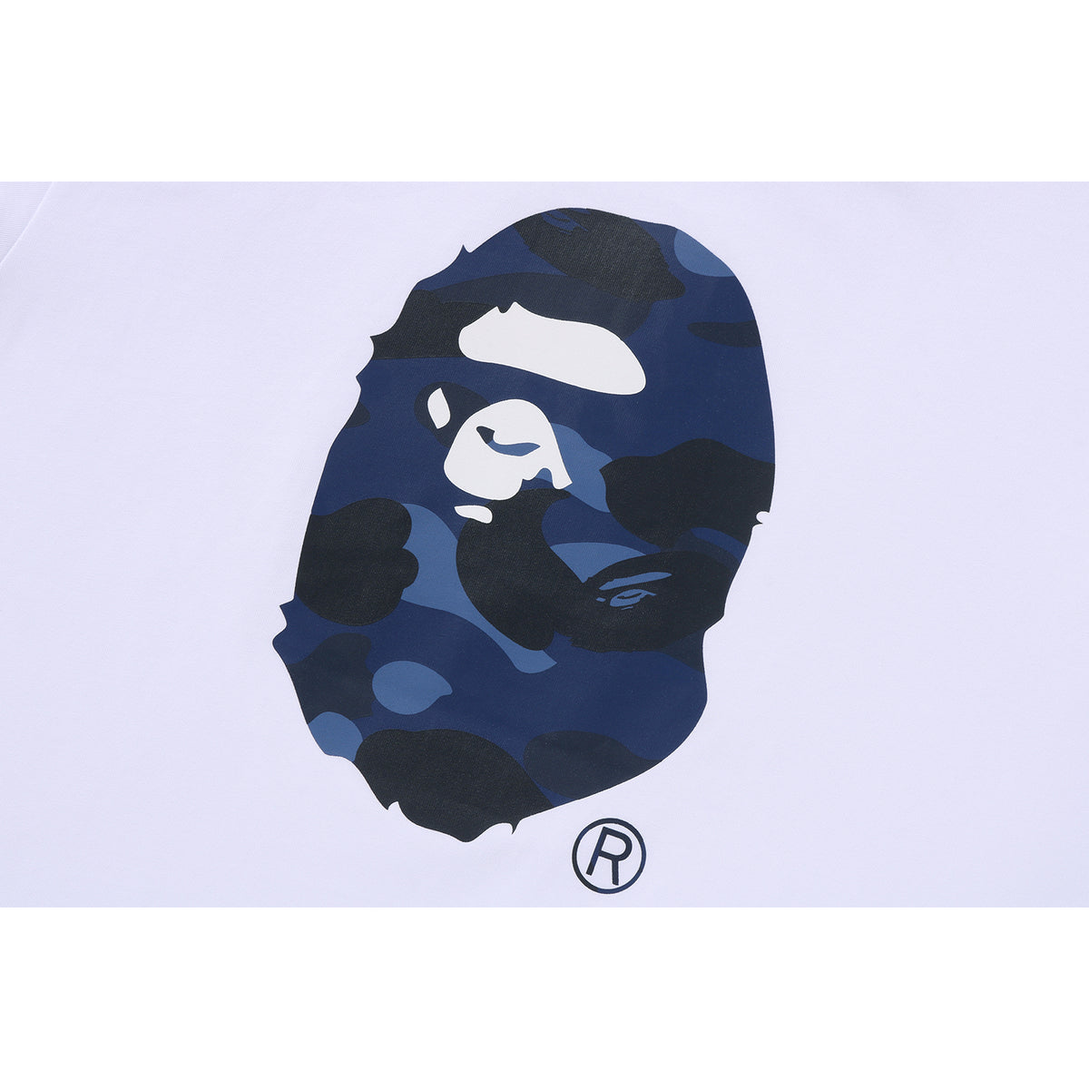 BAPE X JUST DON COLOR CAMO APE HEAD RELAXED FIT TEE MENS