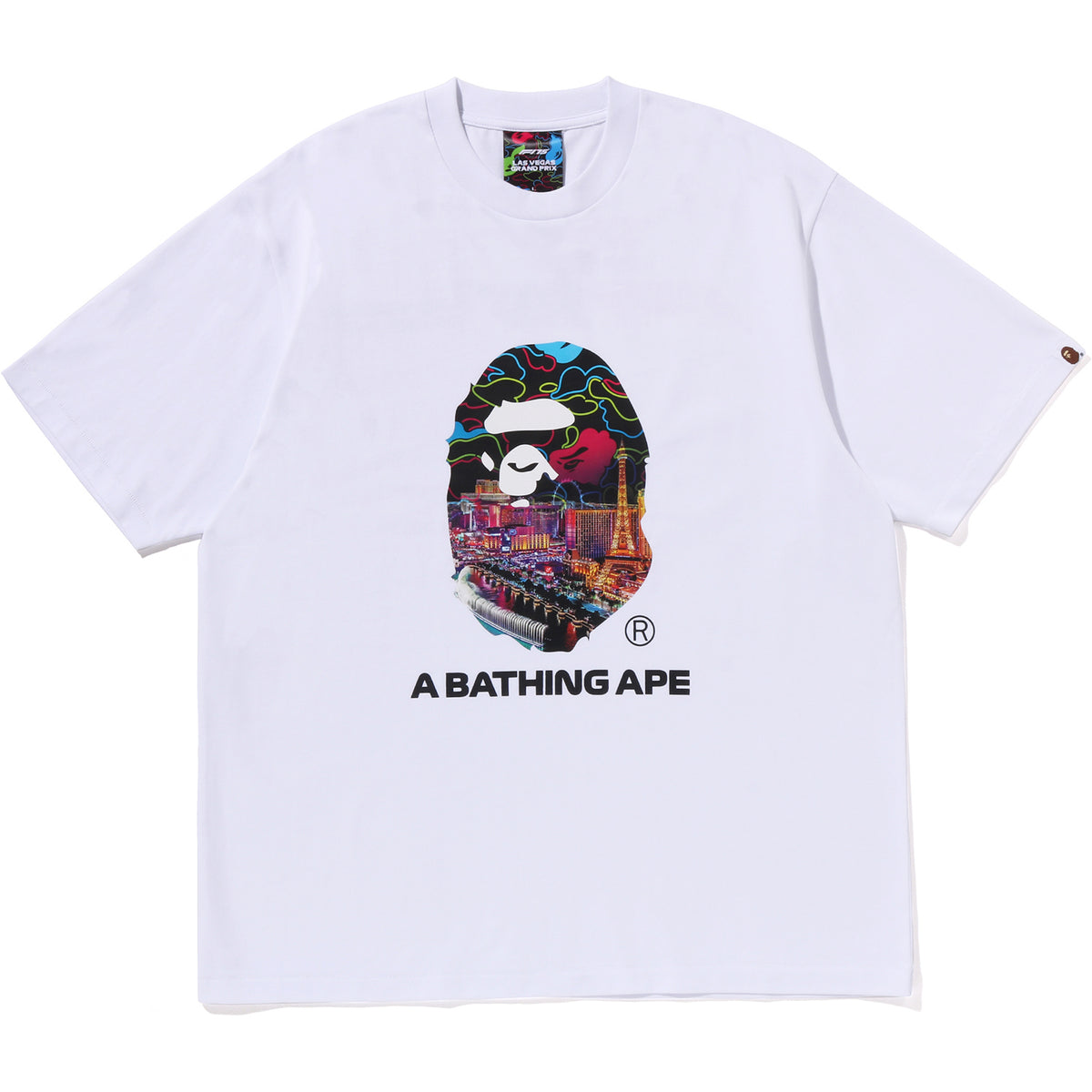 BAPE X F1LV A BATHING APE RELAXED FIT TEE MENS