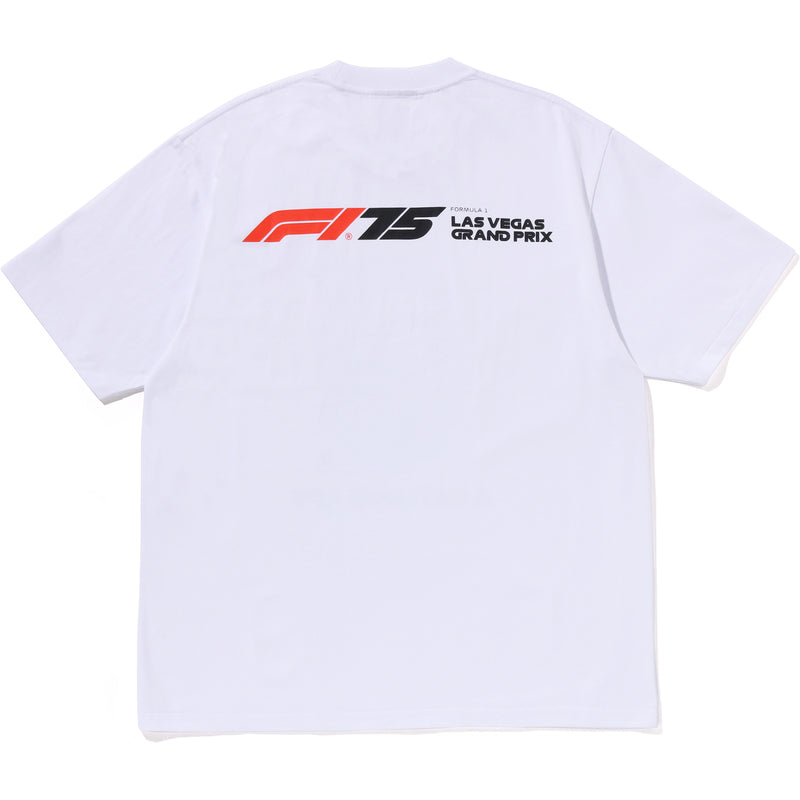 BAPE X F1LV A BATHING APE RELAXED FIT TEE MENS