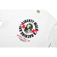 BAPE X LIBERTY WALK ABC CAMO APE HEAD RELAXED FIT TEE MENS