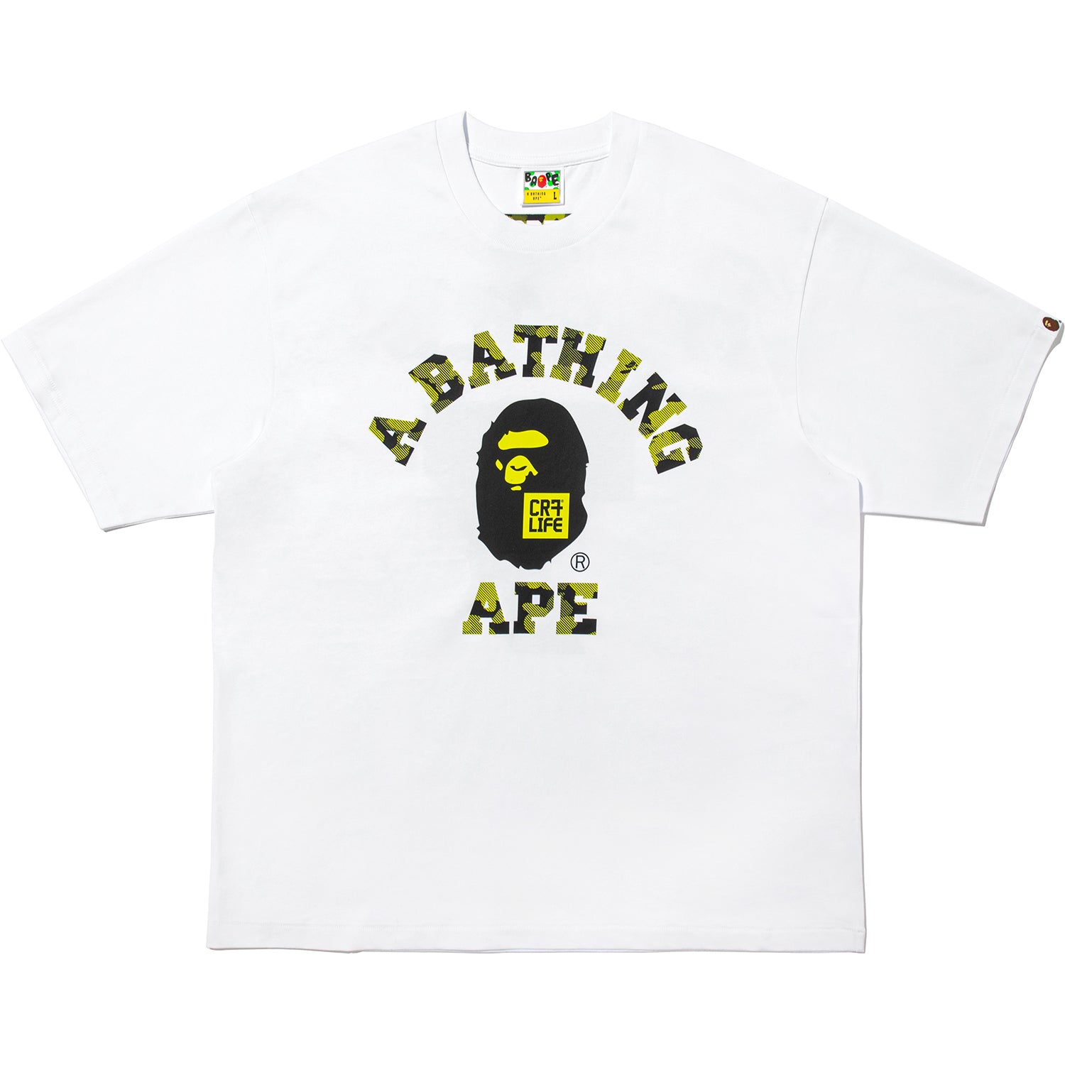 CR7 LIFE A BATHING APE Tシャツ XL BAPE X CR7 LIFE COLLEGE RELAXED FIT TEE MENS – us.bape.com