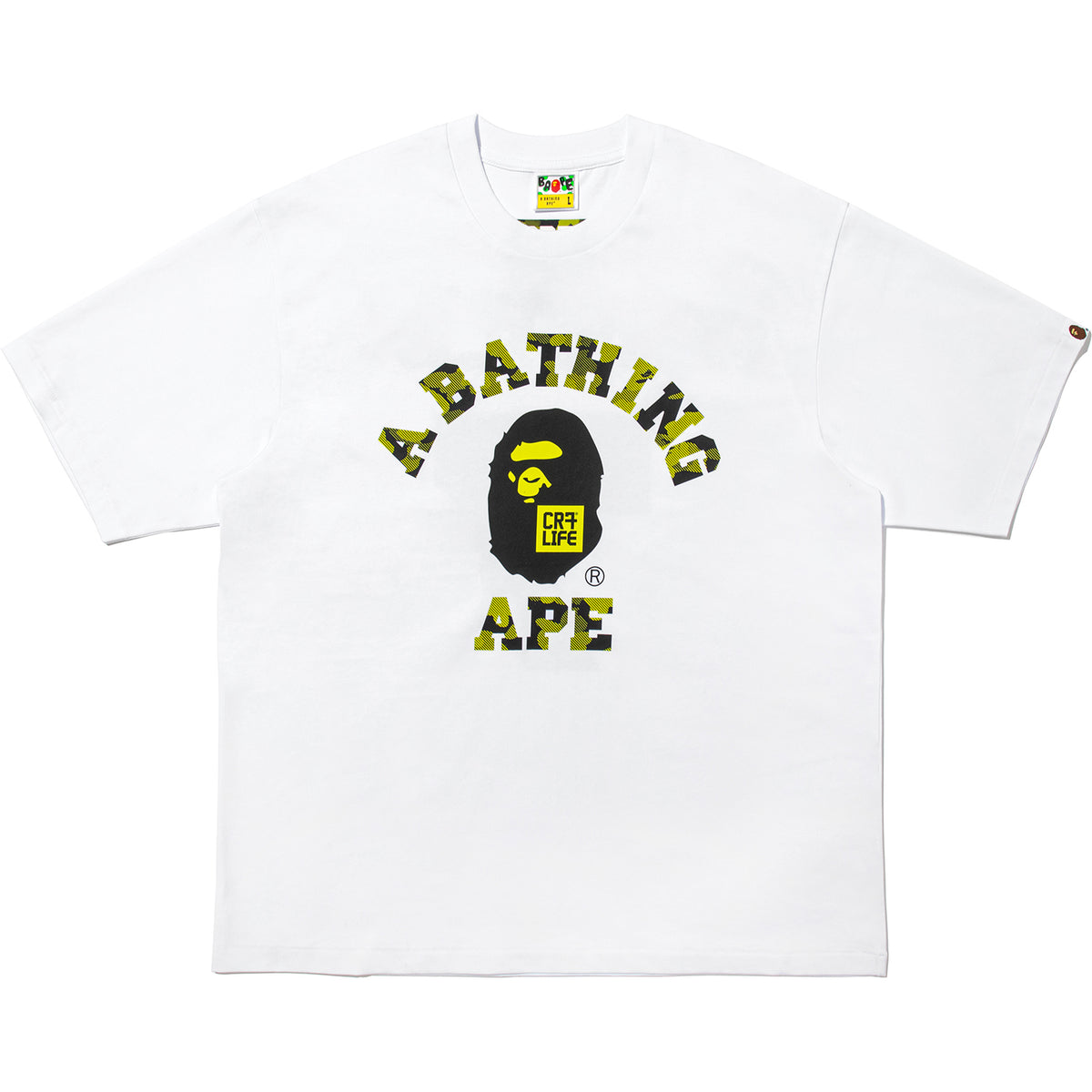 BAPE X CR7 LIFE COLLEGE RELAXED FIT TEE MENS