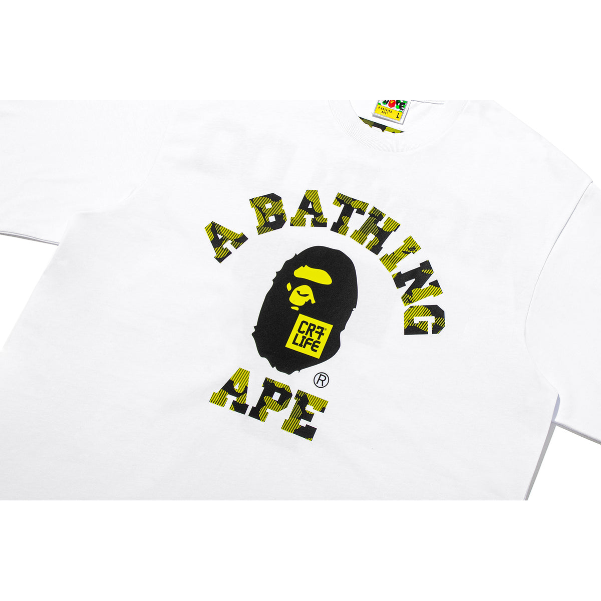 BAPE X CR7 LIFE COLLEGE RELAXED FIT TEE MENS