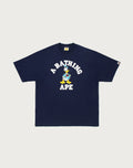 BAPE X DISNEY DONALD DUCK COLLEGE RELAXED FIT TEE MENS