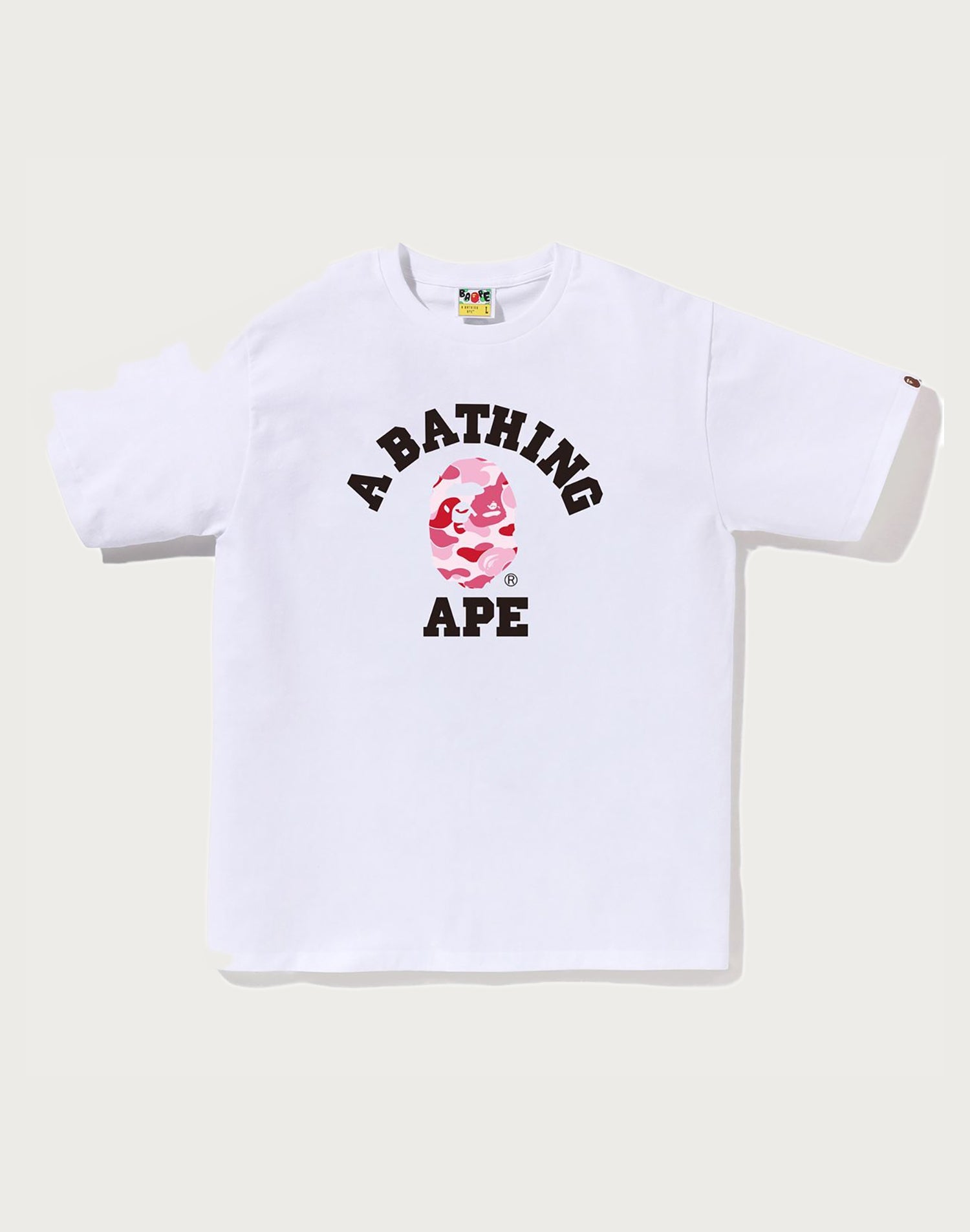 BAPE ABC CAMO COLLEGE TEE ピンク Sサイズ ABC CAMO COLLEGE TEE MENS – us.bape.com