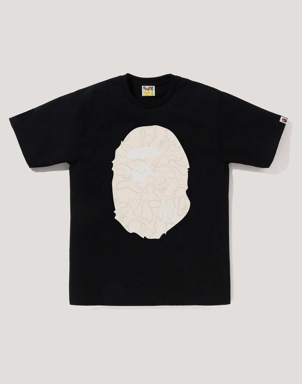 LINE CAMO BIG APE HEAD TEE MENS