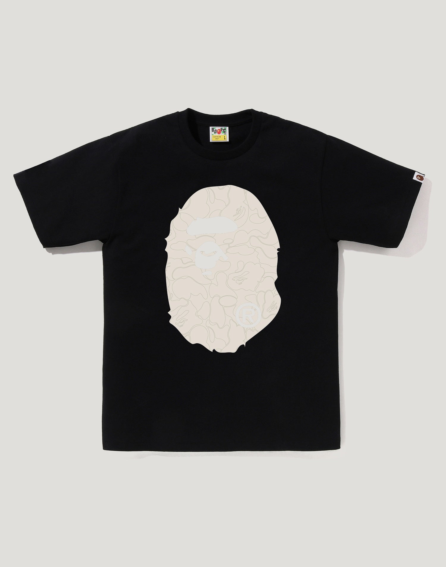 LINE CAMO BIG APE HEAD TEE MENS