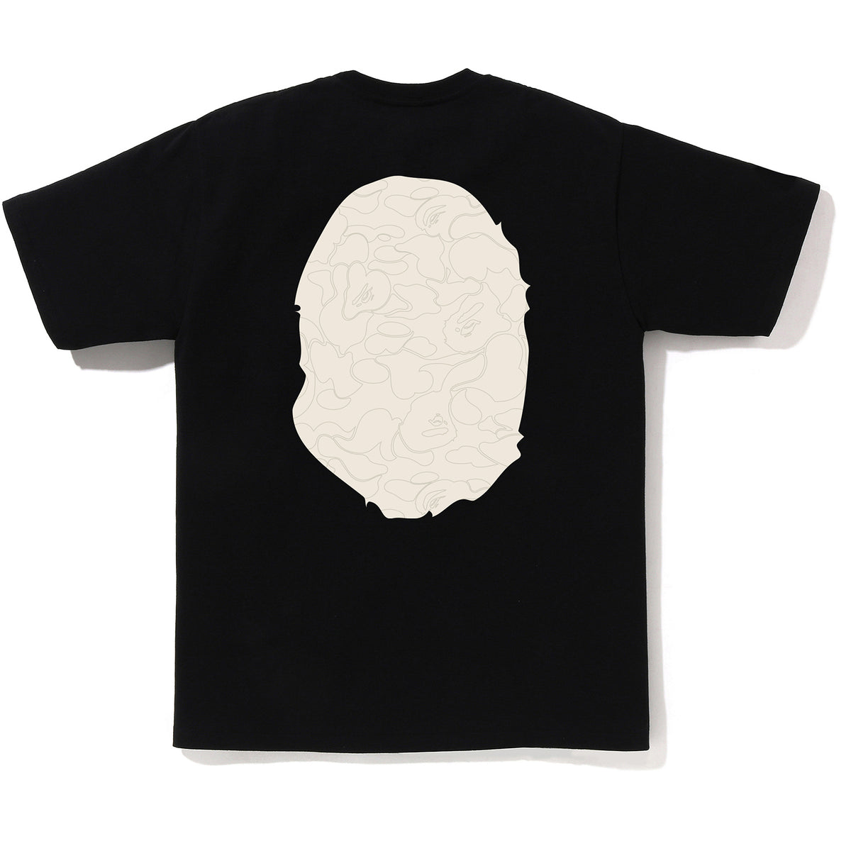 LINE CAMO BIG APE HEAD TEE MENS
