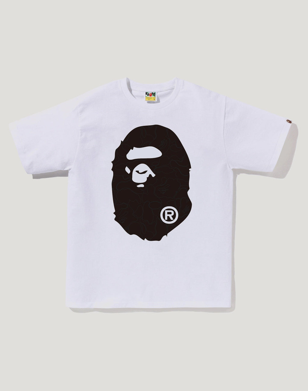 LINE CAMO BIG APE HEAD TEE MENS