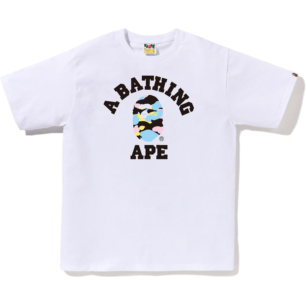 NEW MULTI CAMO COLLEGE TEE MENS