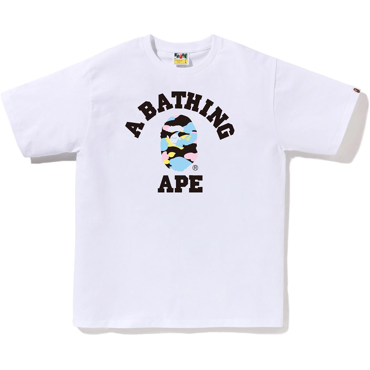 NEW MULTI CAMO COLLEGE TEE MENS