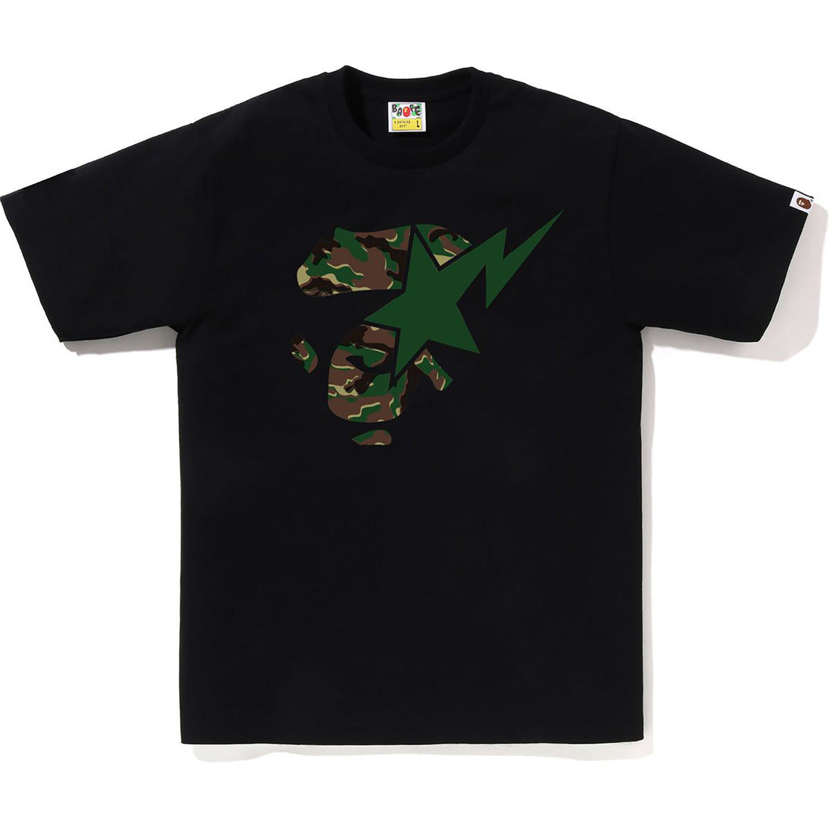 GLITCH WOODLAND CAMO APE FACE STA TEE MENS
