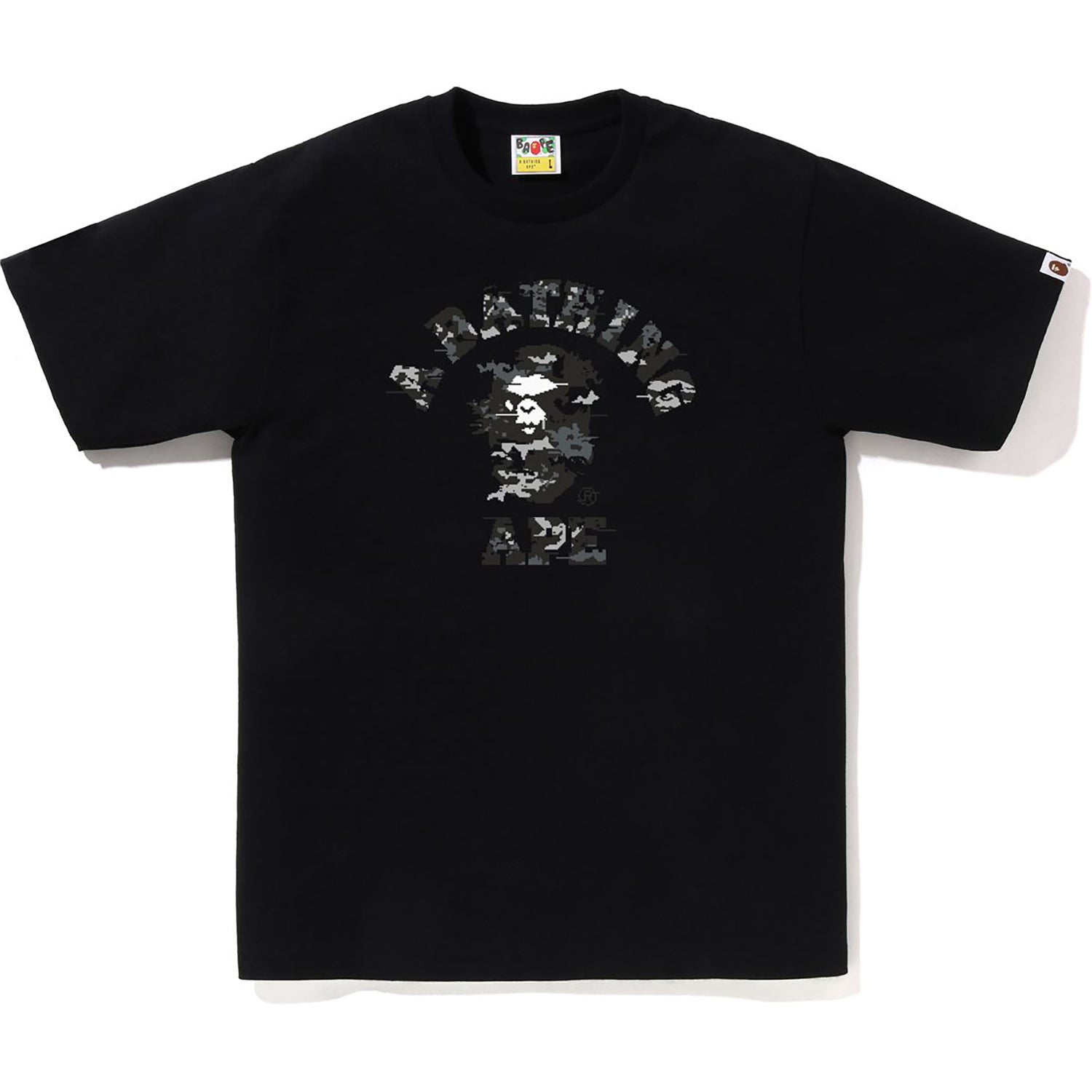MULTI PIXEL CAMO COLLEGE TEE MENS – us.bape.com