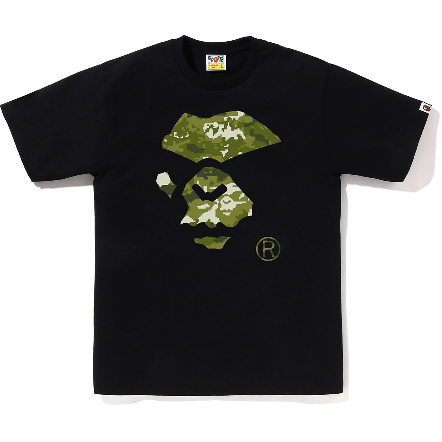 MULTI PIXEL CAMO MAD APE FACE TEE MENS – us.bape.com